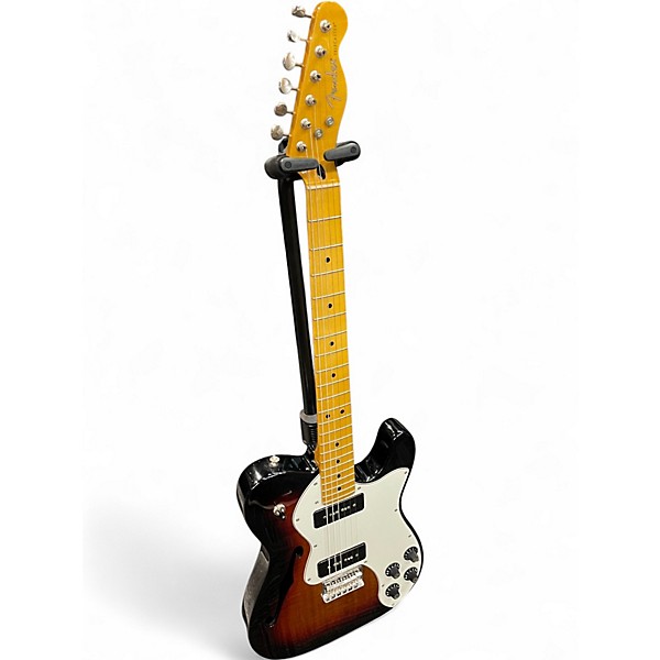 Used Fender Modern Player Telecaster Thinline Deluxe 3 Color Sunburst Hollow Body Electric Guitar