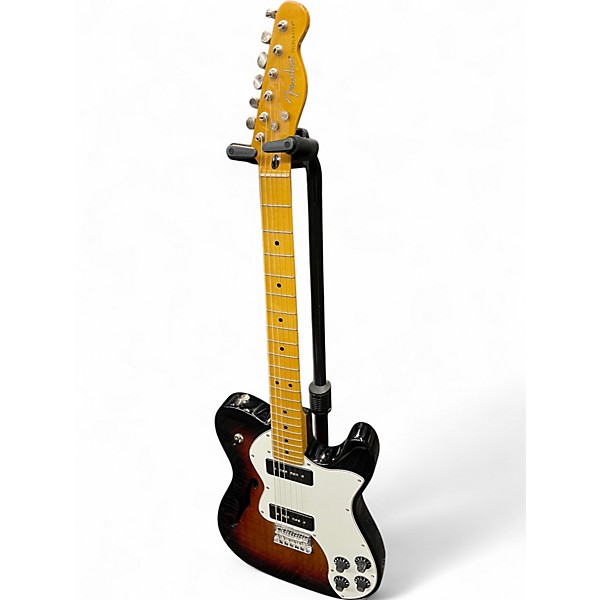 Used Fender Modern Player Telecaster Thinline Deluxe 3 Color Sunburst Hollow Body Electric Guitar
