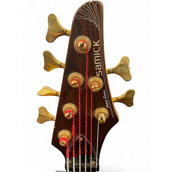 Used Samick Artist Series Walnut Electric Bass Guitar