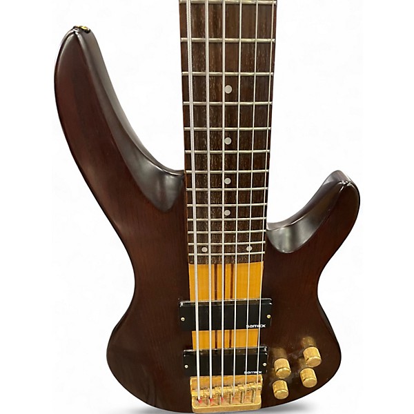 Used Samick Artist Series Walnut Electric Bass Guitar