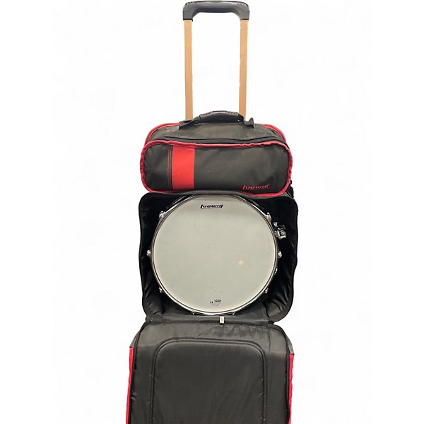 Used Ludwig 5X14 Student Snare Drum Kit With Rolling Bag Metal Drum