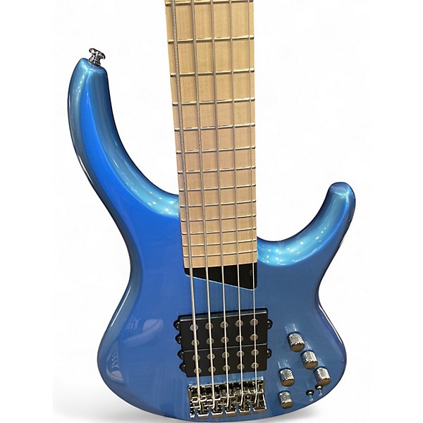 Used MTD Kingston Super 5 String Super Blue Electric Bass Guitar