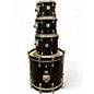 Used Yamaha 4 Piece Birch Custom Absolute Black Drum Kit thumbnail