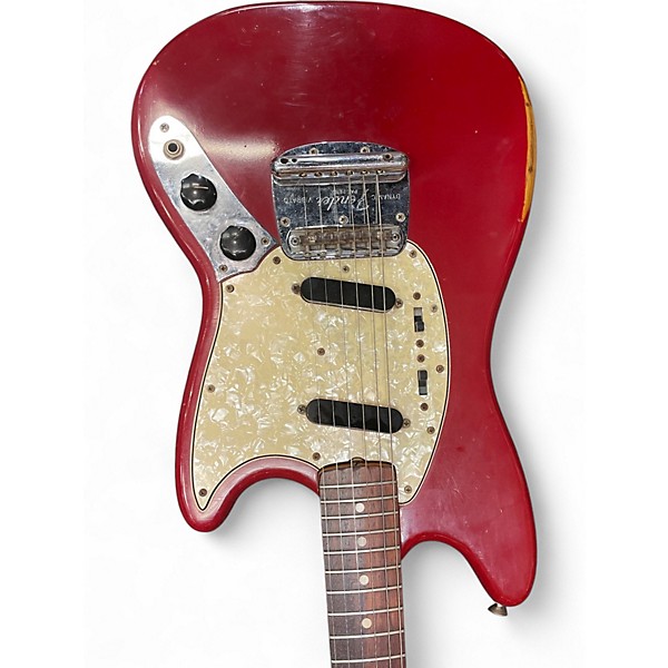 Vintage 1966 Fender Mustang red Solid Body Electric Guitar