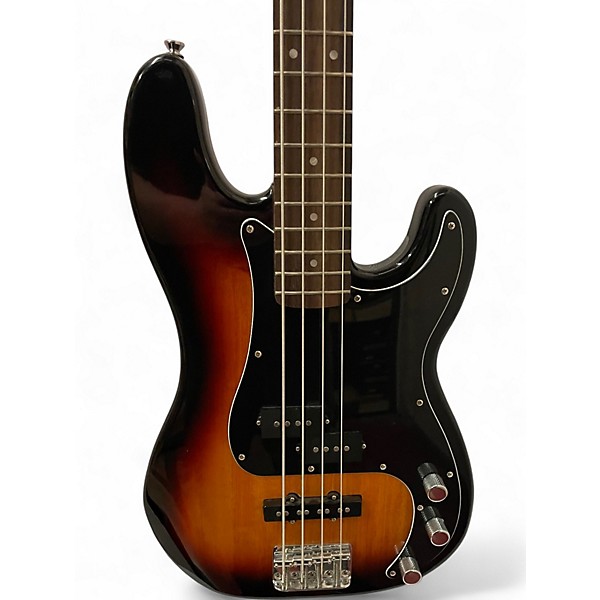Used Squier Precision Bass 2 Color Sunburst Electric Bass Guitar