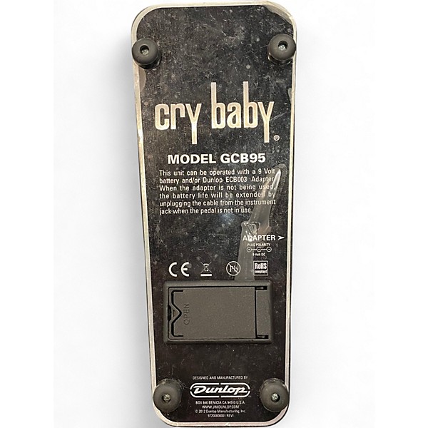 Used Dunlop GCB95 Original Crybaby Wah Effect Pedal