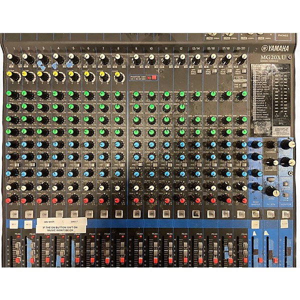 Used Yamaha MG20XU Unpowered Mixer