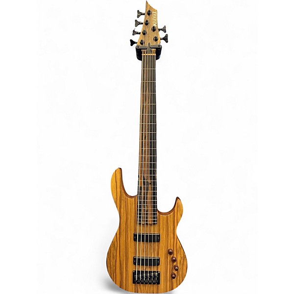 Used Kiesel Aries Fretless Zebrawood Electric Bass Guitar