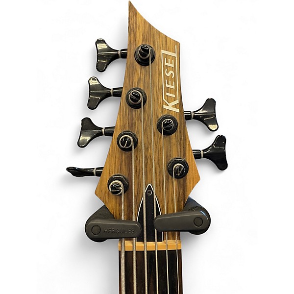 Used Kiesel Aries Fretless Zebrawood Electric Bass Guitar