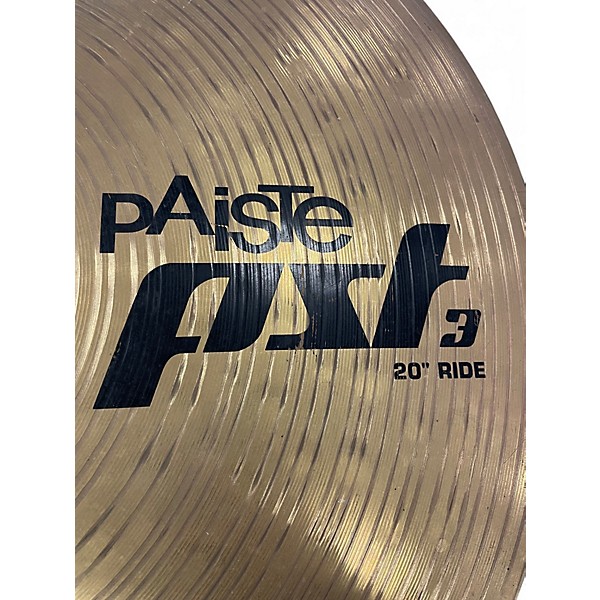 Used Paiste 20in PST3 RIDE Cymbal