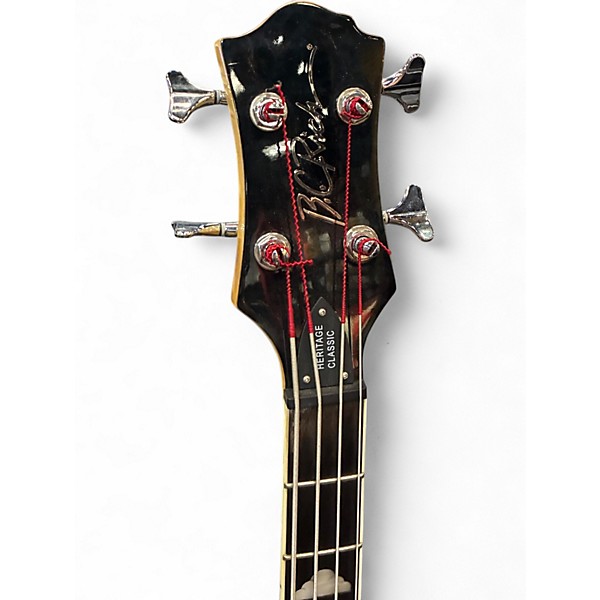 Used B.C. Rich Platinum Series Mockingbird Trans Black Electric Bass Guitar