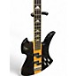 Used B.C. Rich Platinum Series Mockingbird Trans Black Electric Bass Guitar