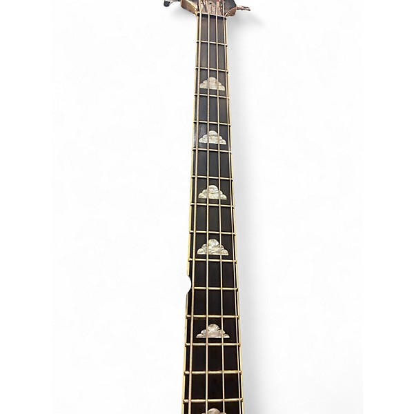 Used B.C. Rich Platinum Series Mockingbird Trans Black Electric Bass Guitar