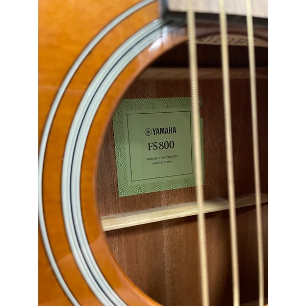 Used Yamaha FS800 Tinted Natural Acoustic Guitar