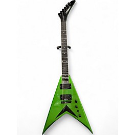 Used Kramer Vanguard Signature Alien Tech Green Solid Body Electric Guitar