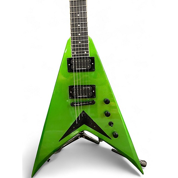 Used Kramer Vanguard Signature Alien Tech Green Solid Body Electric Guitar
