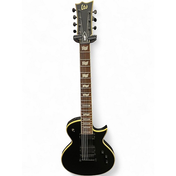 Used ESP LTD EC407 Black Solid Body Electric Guitar