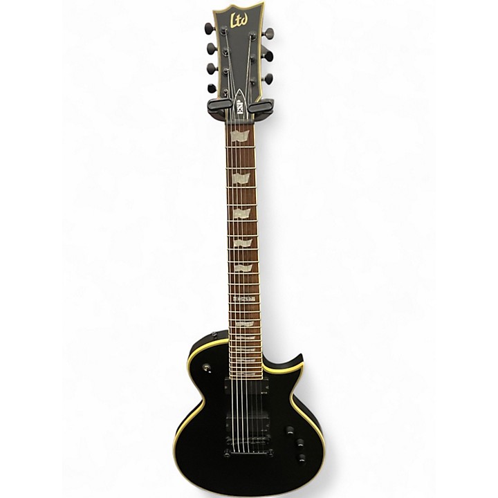 Used ESP LTD EC407 Black Solid Body Electric Guitar Black