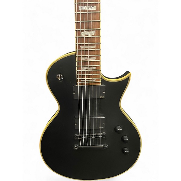 Used ESP LTD EC407 Black Solid Body Electric Guitar