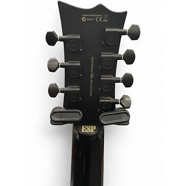 Used ESP LTD EC407 Black Solid Body Electric Guitar