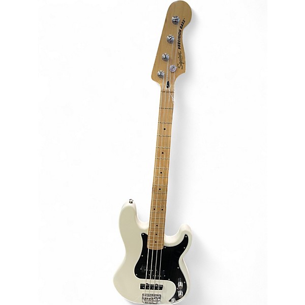 Used Squier Affinity Precision Bass Olympic White Electric Bass Guitar