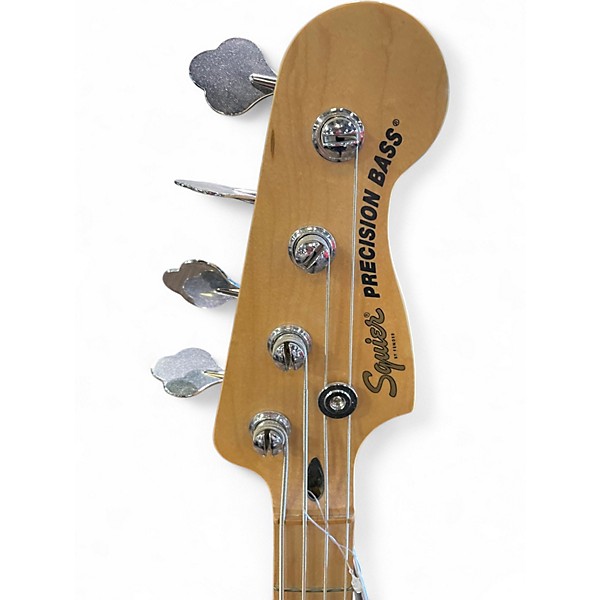 Used Squier Affinity Precision Bass Olympic White Electric Bass Guitar