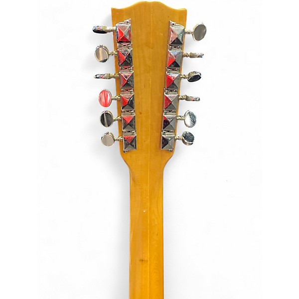 Vintage 1970s Univox 335 Candy Red Burst Hollow Body Electric Guitar