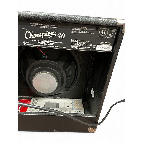 Used Fender Champion 40 Guitar Combo Amp