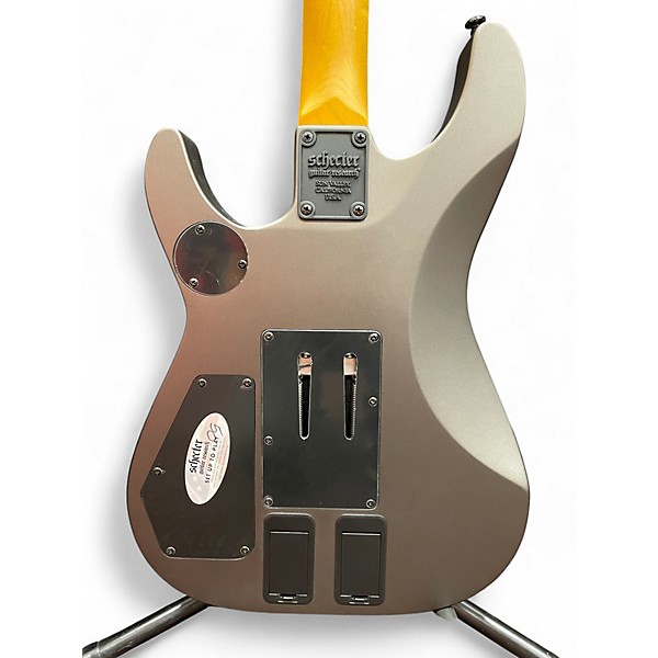 Used Schecter Guitar Research DJ Ashba Signature Satin Gray Solid Body Electric Guitar