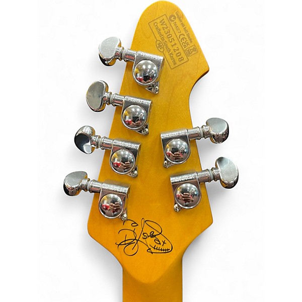 Used Schecter Guitar Research DJ Ashba Signature Satin Gray Solid Body Electric Guitar