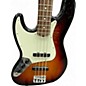 Used Fender American Standard Jazz Bass Left Handed 2 Color Sunburst Electric Bass Guitar