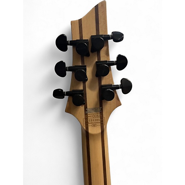 Used Schecter Guitar Research Diamond Series PT Black Solid Body Electric Guitar