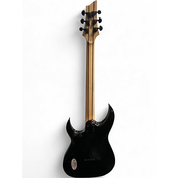 Used Schecter Guitar Research Diamond Series PT Black Solid Body Electric Guitar