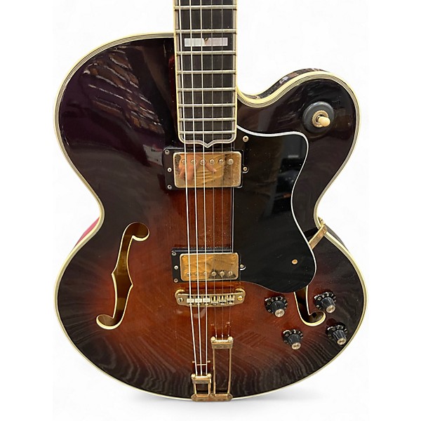 Used Epiphone EMPEROR TH 2 Tone Sunburst Hollow Body Electric Guitar
