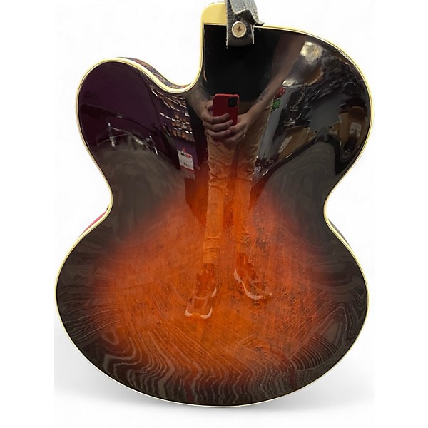 Used Epiphone EMPEROR TH 2 Tone Sunburst Hollow Body Electric Guitar