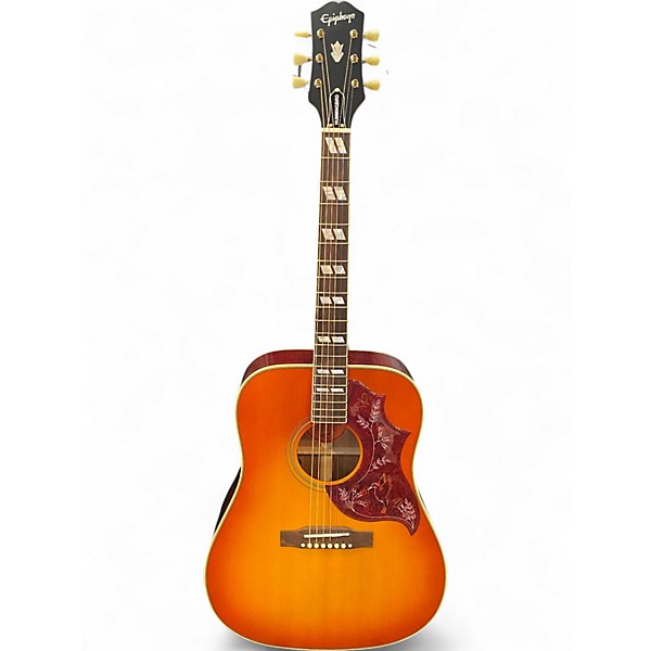 Used Epiphone INSPIRED BY GIBSON Hummingbird AGED CHERRY SUNBURST Acoustic Electric Guitar