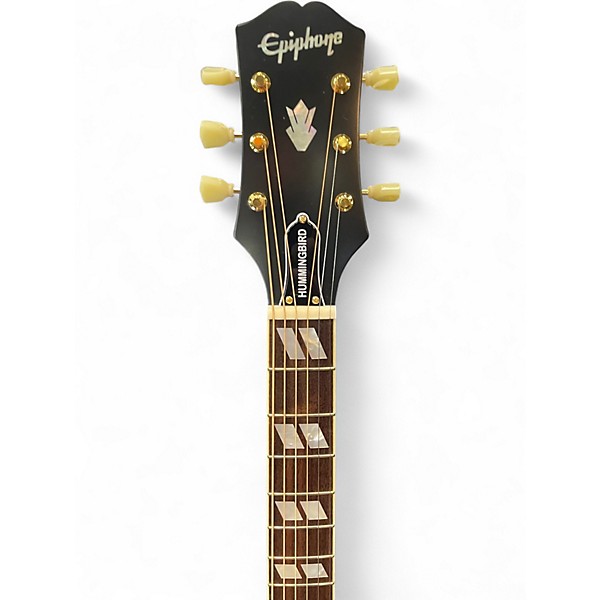 Used Epiphone INSPIRED BY GIBSON Hummingbird AGED CHERRY SUNBURST Acoustic Electric Guitar