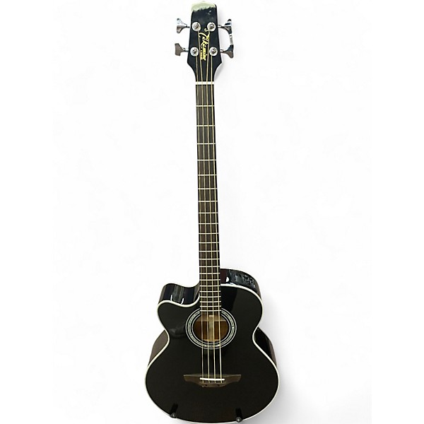 Used Takamine EG512CG Black Acoustic Bass Guitar