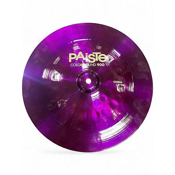 Used Paiste 14in Purple Color Sound  Cymbal