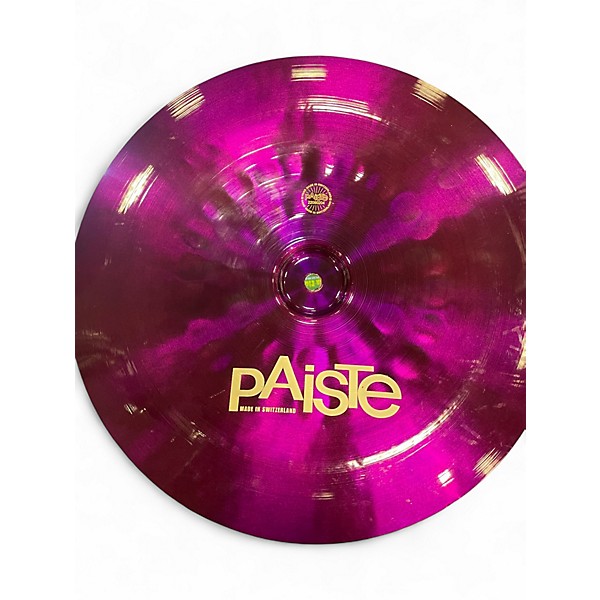 Used Paiste 14in Purple Color Sound  Cymbal