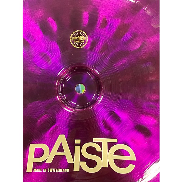 Used Paiste 14in Purple Color Sound  Cymbal