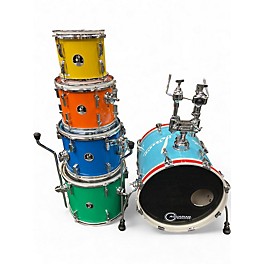 Used SONOR 5 Piece Safari  Multi-Color Wrap Drum Kit