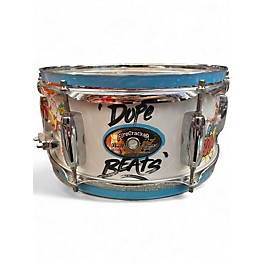 Used Pearl 10X5 Firecracker Snare White  Drum