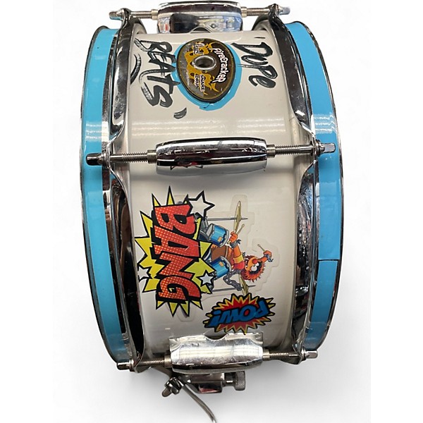 Used Pearl 10X5 Firecracker Snare White  Drum