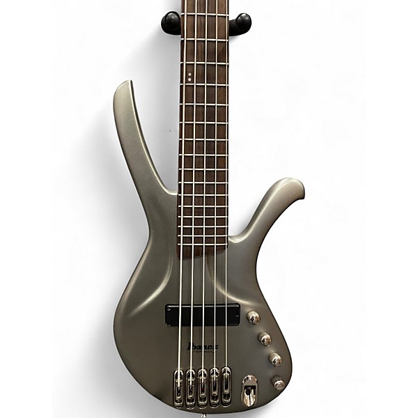 Used Ibanez EDA905 Silver Electric Bass Guitar
