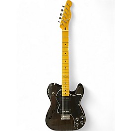 Used Fender Fender Modern Player Telecaster Thinline Deluxe  Trans Black Hollow Body Electric Guitar