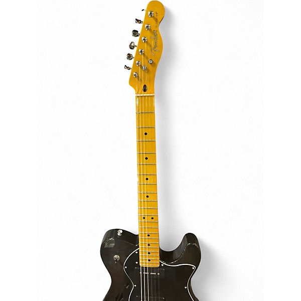 Used Fender Fender Modern Player Telecaster Thinline Deluxe  Trans Black Hollow Body Electric Guitar
