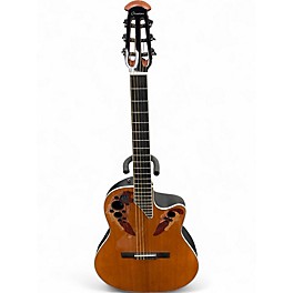 Used Ovation CE44C Natural Acoustic Guitar