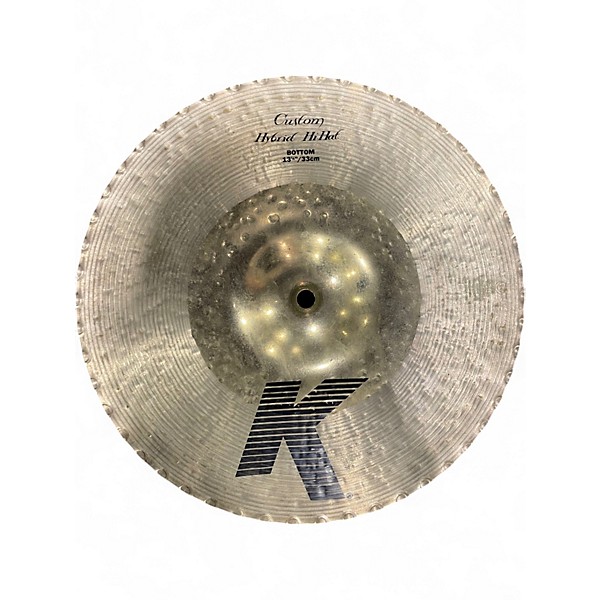 Used Zildjian 13in K Custom Hybrid Hi Hat Bottom Cymbal