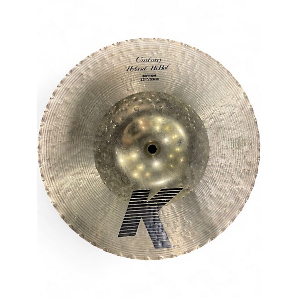 Used Zildjian 13in K Custom Hybrid Hi Hat Bottom Cymbal